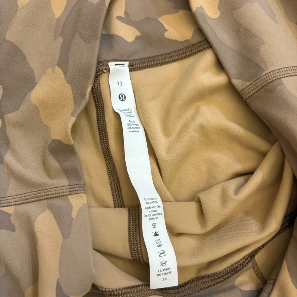 Lululemon Athletica Tan Camouflage Leggings - Picture 2 of 5